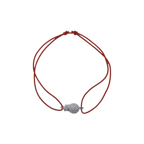 Bratara cu nod dublu din Argint 925, model Bufnita cu pietre - vivimall.ro