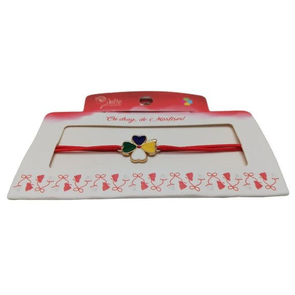 Bratara Cu Nod Dublu Elastica V7 Trifoi - vivimall.ro