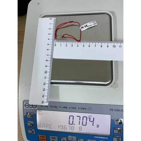 Bratara Snur Reglabil Rosu, Argint 925, Trifoi, Jolie Silver, 0.7 g, 15x10 mm - vivimall.ro