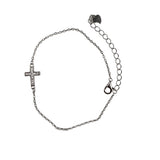 Bratara din Argint 925 Cruce Rodiata cu Zirconii - vivimall.ro