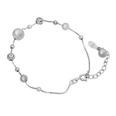 Bratara din Argint 925 cu bile, reglabila