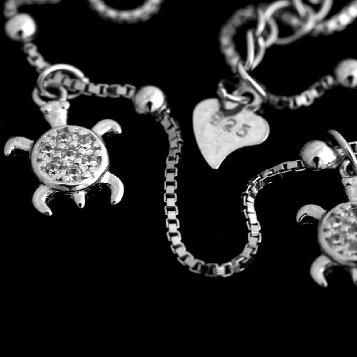 Bratara din Argint 925 cu model Testoasa, reglabila