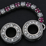 Bratara din Argint 925 tip Tenis cu Cercuri si Zirconii