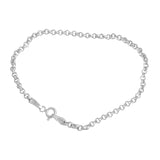 Унисекс гривна с кръгли звена от стерлингово сребро 925 | Jolie Silver