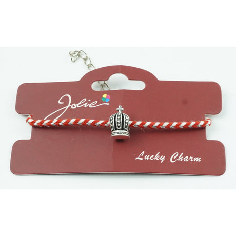 Bratara Lucky Charm cu Inchidere Reglabila, Coroana - vivimall.ro