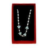 Bratara pentru Copii, Jolie, Argint 925, Model Fluture, cu Email si Zirconiu, 22 cm/4.4g Argintiu/Turcoaz - vivimall.ro