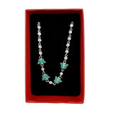 Bratara pentru Copii, Jolie, Argint 925, Model Fluture, cu Email si Zirconiu, 22 cm/4.4g Argintiu/Verde - vivimall.ro