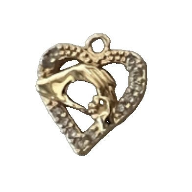 Bratara Placata cu Aur 24k Inima Contur Pietre - vivimall.ro