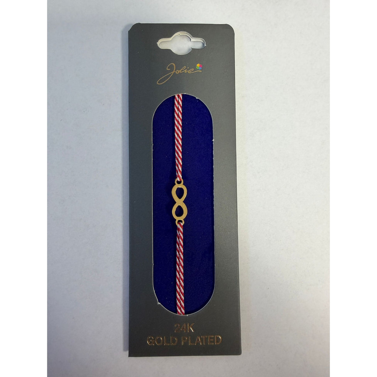 Bratara Placata cu Aur 24k, Snur Rosu, Model 11 - vivimall.ro