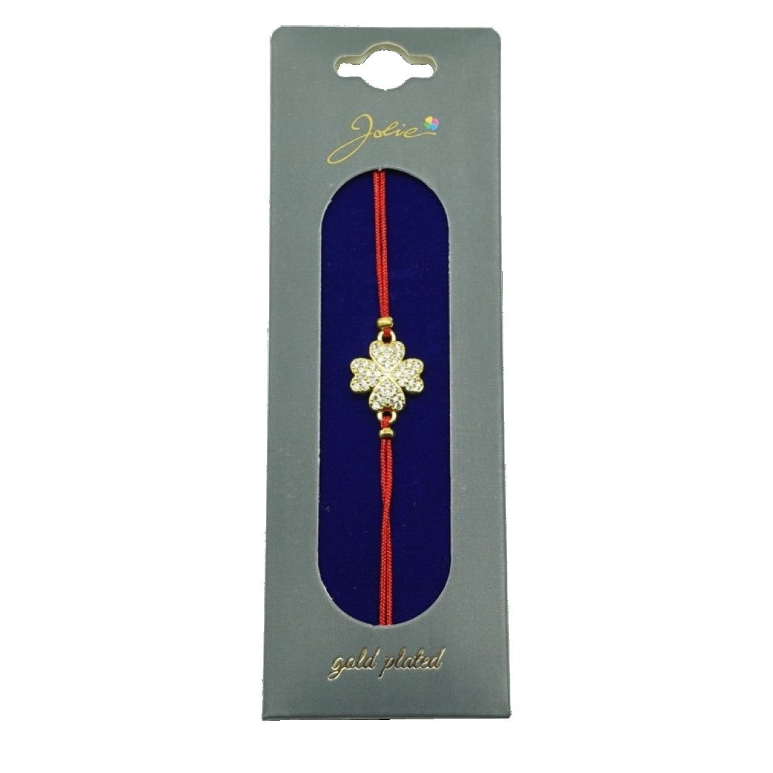 Bratara Placata cu Aur 24K Trifoi Pietre - vivimall.ro