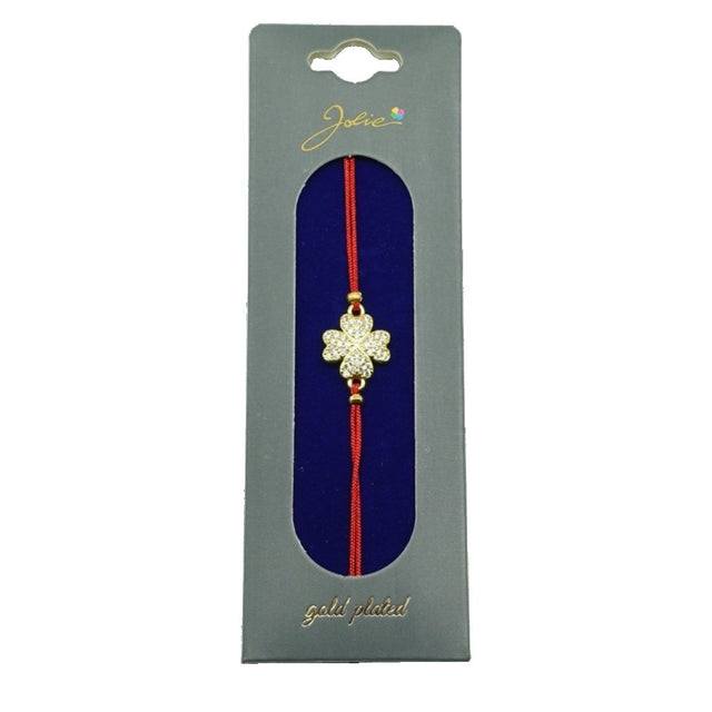 Bratara Placata cu Aur 24K Trifoi Pietre - vivimall.ro