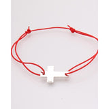 Bratara Snur Reglabil, Argint 925, Cruce, Jolie Silver, 0.55 g, 1.5 cm x 1 cm - vivimall.ro