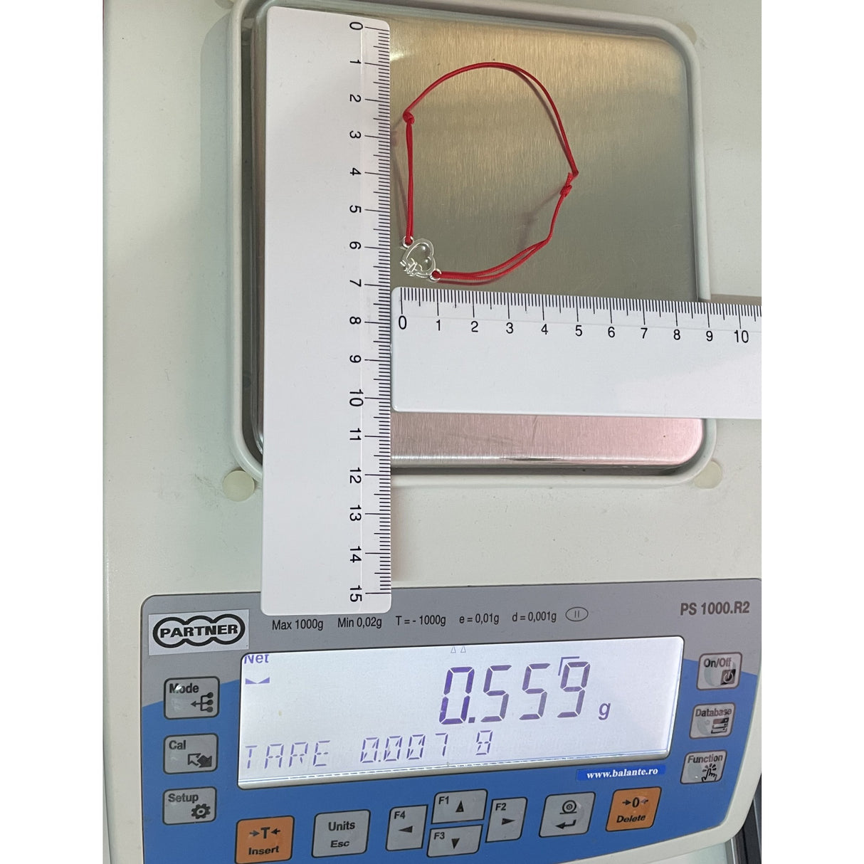 Bratara Snur Reglabil, Argint 925, Inima cu Fluture, Jolie Silver, 0.5 g, 1.5 cm x 1 cm - vivimall.ro