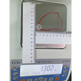 Регулируема гривна от шнур, сребро 925, кръг с пулс и сърце, 1.3 G