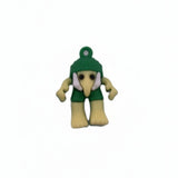 Breloc de Chei din Silicon, Flippy, Figurina Brainrot Brr Brr Patapim, 3,5 cm, Verde - vivimall.ro