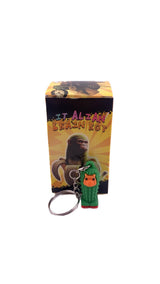 Breloc de Chei din Silicon, Flippy, Figurina Brainrot Cacto Hipopotamo, 4 cm, Verde - vivimall.ro