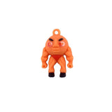 Breloc de Chei din Silicon, Flippy, Figurina Brainrot U Din Din Dun Ma Din Din Dun, 4 cm, Portocaliu - vivimall.ro