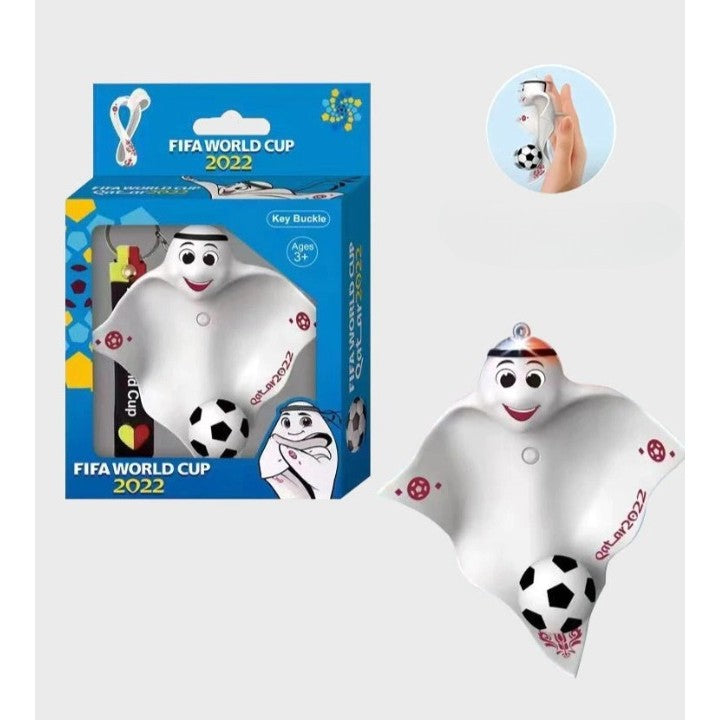 Breloc sub forma Mascotei Fifa World Cup 2022, marimea S cu lumini, Flippy - vivimall.ro
