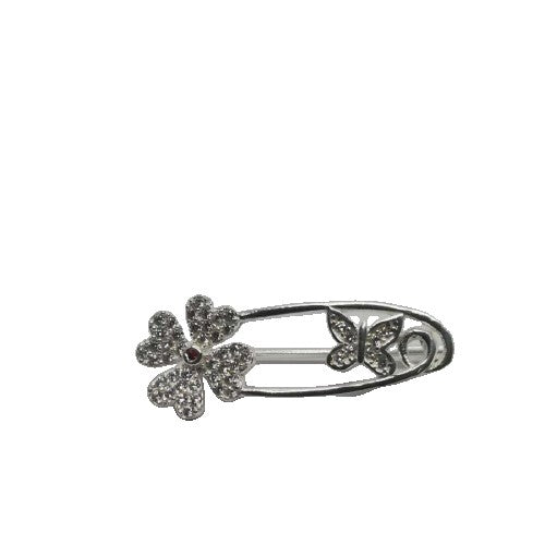 Brosa Argint 925 model Ac cu Trifoi si Fluture - vivimall.ro