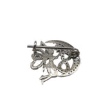 Brosa Argint 925 Zana pe Semiluna - vivimall.ro