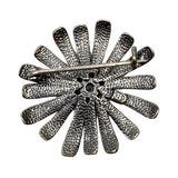 Brosa din Argint 925 Floare Filigran cu Piatra - vivimall.ro