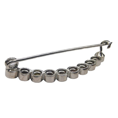 Brosa din Argint 925 Semicerc Pietre Colorate Rotunde - vivimall.ro