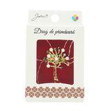 Brosa Mica in Cutie Copac cu Perle - vivimall.ro