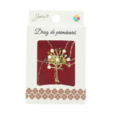 Brosa Mica in Cutie Copac cu Perle - vivimall.ro