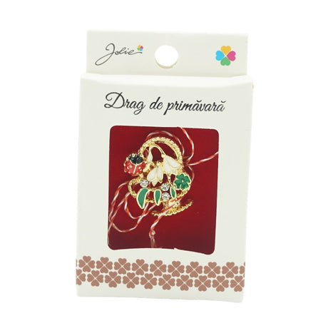 Brosa Mica in Cutie Cosulet Ghiocei - vivimall.ro