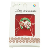 Brosa Mica in Cutie Jolie model Doua Buburuze in Potcoava (Noroc) - vivimall.ro