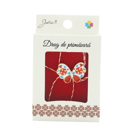 Brosa Mica in Cutie Ghiocel cu Pietre - vivimall.ro