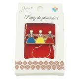 Brosa Mica in Cutie Hora Tricolora - vivimall.ro