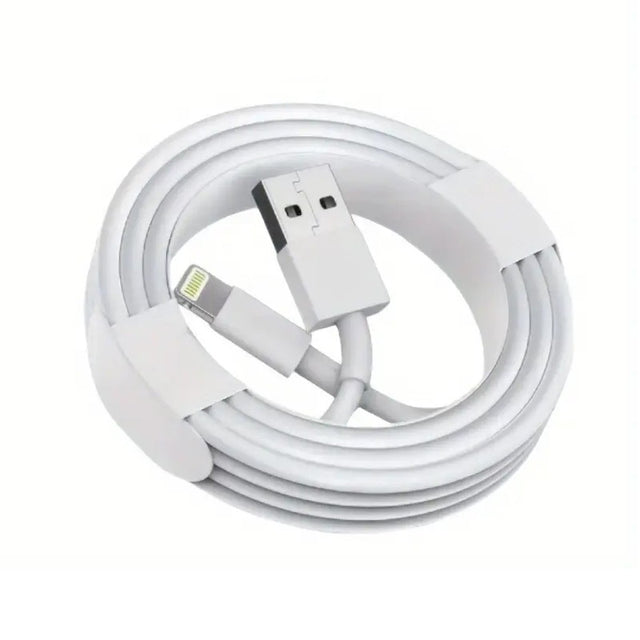 Cablu de Date Fast Charging, Flippy, port USB-B Compatibil cu iPhone cu porturi de tip Lightning, pentru Incarcare rapida 2A, Lungime 2M, Alb - vivimall.ro
