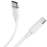 Cablu de Date pentru Telefon, Flippy, Cablu TYPE-C to TYPE-C Universal, Compatibil cu iOS si Android, Power Delivery 60W 130 cupru, 1.5 M, Simplu, Alb - vivimall.ro