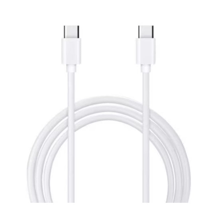 Cablu de date si Incarcare Flippy, Type-C la Type-C, lungime 1 m, alb - vivimall.ro