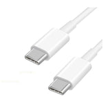 Cablu de date si Incarcare Flippy, Type-C la Type-C, lungime 1 m, alb - vivimall.ro