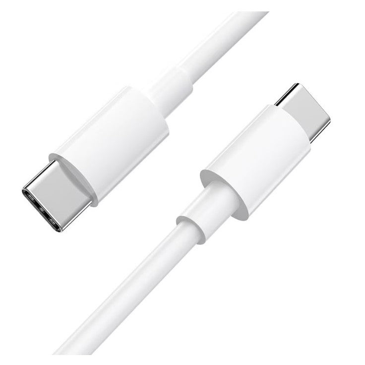 Cablu de date si Incarcare Flippy, Type-C la Type-C, lungime 1 m, alb - vivimall.ro
