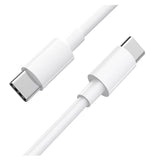 Cablu de date si Incarcare Flippy, Type-C la Type-C, lungime 1 m, alb - vivimall.ro