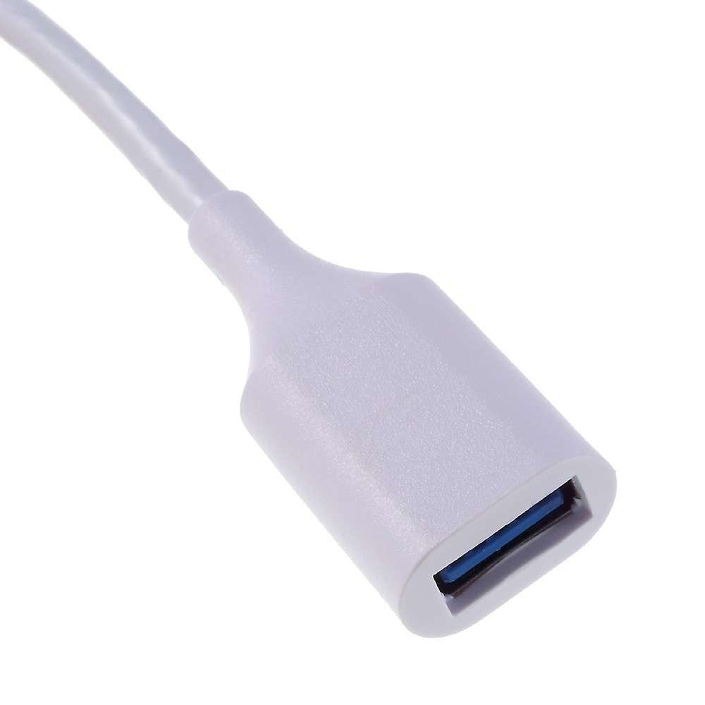 Cablu OTG USB 3.1 USB Type-C to USB A 18 cm Flippy, Alb - vivimall.ro