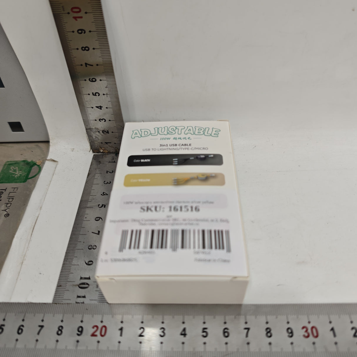 Cablu Retractabil 3in 1 pentru Telefon, Flippy, Cablu de incarcare rapida 100W, stil Mecha, potrivit pentru Auto, Universal 1.2M, Galben - vivimall.ro