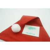 Caciulita de Mos Craciun,Flippy, cu braduti ,led si muzica, rosie, marime universala, poliester - vivimall.ro