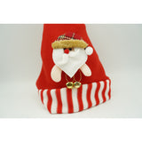 Caciulita de Mos Craciun, Vivimall,cu ornament de Mos Craciun, rosie, marime universala, material textil - vivimall.ro