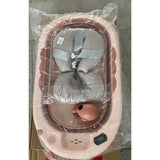 Cada de Baie, Vivimall, pentru Copii 0 luni - 6 Ani, cu Termometru, Pliabila, Perna Suport Inclusa, din Plastic, 81.5 x 49 x 21.5 cm, Roz - vivimall.ro