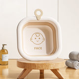 Cada Pliabila pentru Baie pentru Copii, Vivimall, Cadita pentru Bebelusi, Model Patrat pentru Fata, Maro, 30x30x3.5 cm, 3.5 L - vivimall.ro