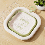 Cada Pliabila Pentru Baie Pentru Copii, Cadita Pentru Bebelusi, Model Patrat Pentru Fundulet, Verde, 30X30X3.5 Cm, 3.5 L - vivimall.ro