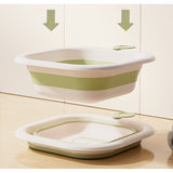 Cada Pliabila Pentru Baie Pentru Copii, Cadita Pentru Bebelusi, Model Patrat Pentru Fundulet, Verde, 30X30X3.5 Cm, 3.5 L - vivimall.ro