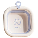 Cada Pliabila pentru Baie pentru Copii, Vivimall, Cadita pentru Bebelusi, Model Patrat pentru Picioare, Albastru, 30x30x3.5 cm, 3.5 L - vivimall.ro