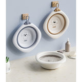 Cada Pliabila pentru Baie pentru Copii, Vivimall, Cadita pentru Bebelusi, Model Romb Koala, Gri, 30x30x3.5 cm, 4L - vivimall.ro