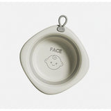 Cada Pliabila Pentru Baie Pentru Copii, Cadita Pentru Bebelusi, Model Romb Pentru Fata, Gri, 31.5X31.5X3.5 Cm, 3L - vivimall.ro