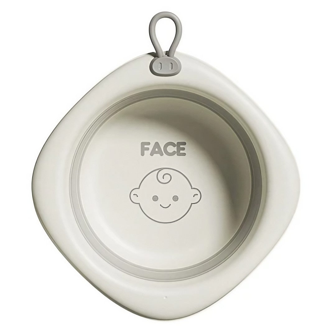 Cada Pliabila pentru Baie pentru Copii, Vivimall, Cadita pentru Bebelusi, Model Romb pentru Fata, Gri, 31.5x31.5x3.5 cm, 3L - vivimall.ro